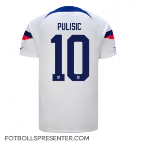 Förenta staterna Christian Pulisic #10 Hemma Matchtröja VM 2022 Kortärmad